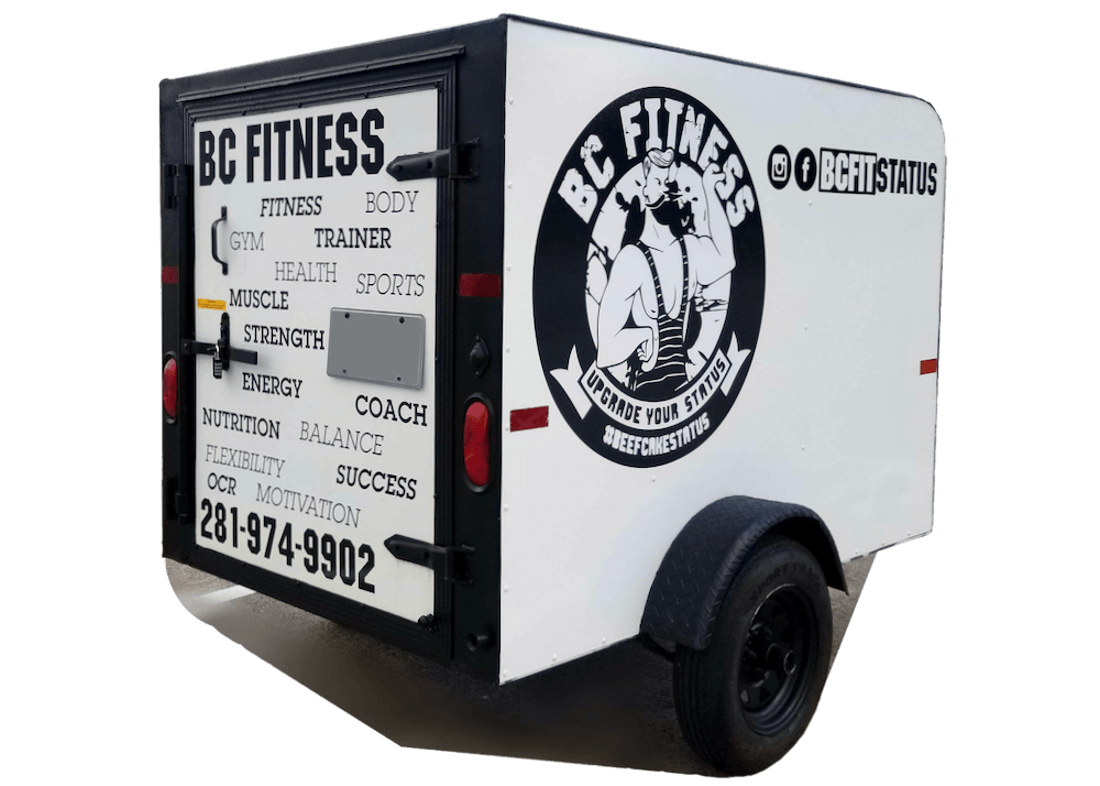 Small Trailer Wrap Graphics Houston TX