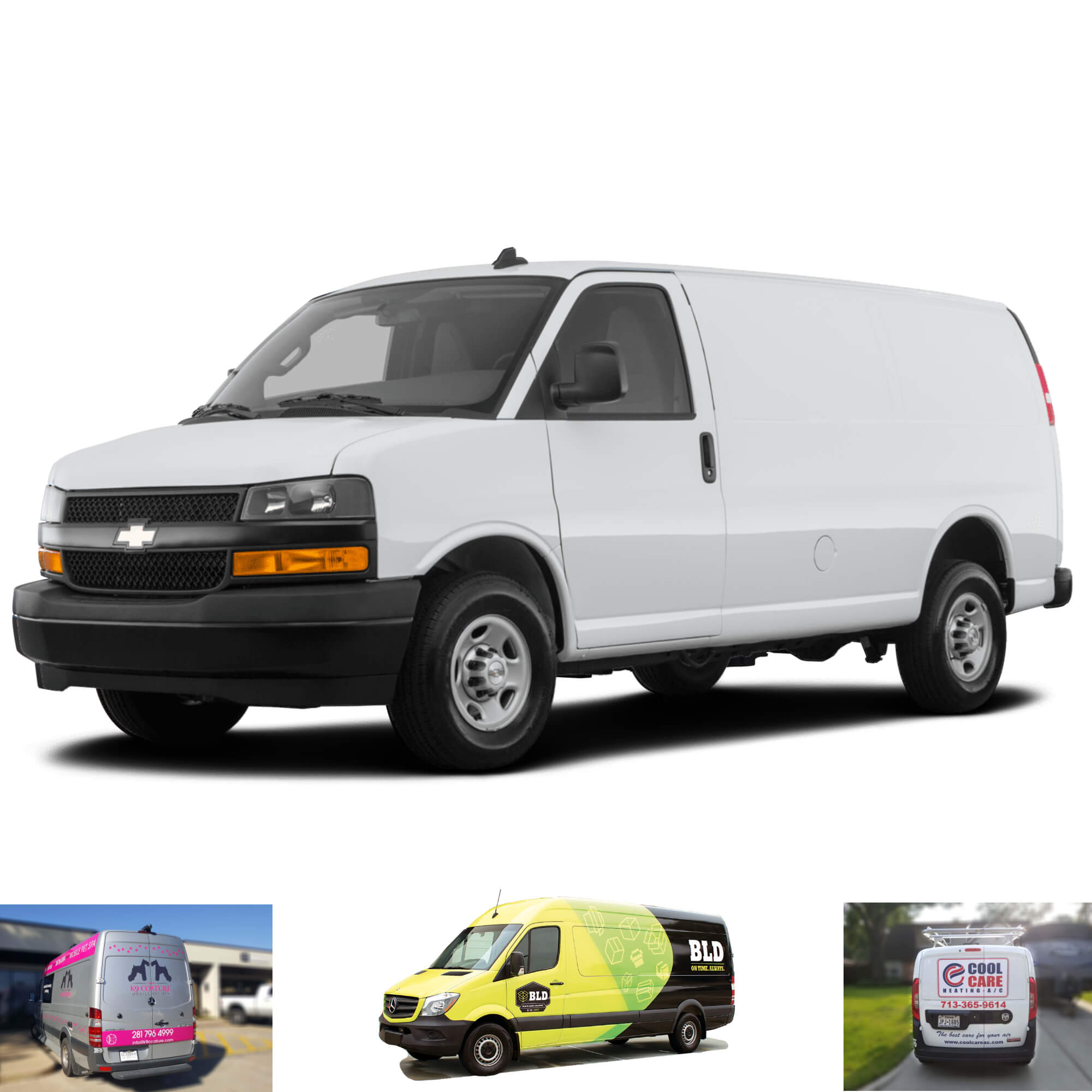 Chevrolet Van Graphic Wrap Express Cargo Van Full Coverage