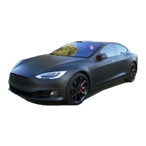 Tesla Model S Sport Car Color Change -3M Vinyl Wrap Matte