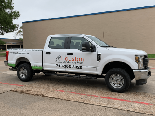 Pickup Truck Wrap Landscaper Partial Wrap Houston TX